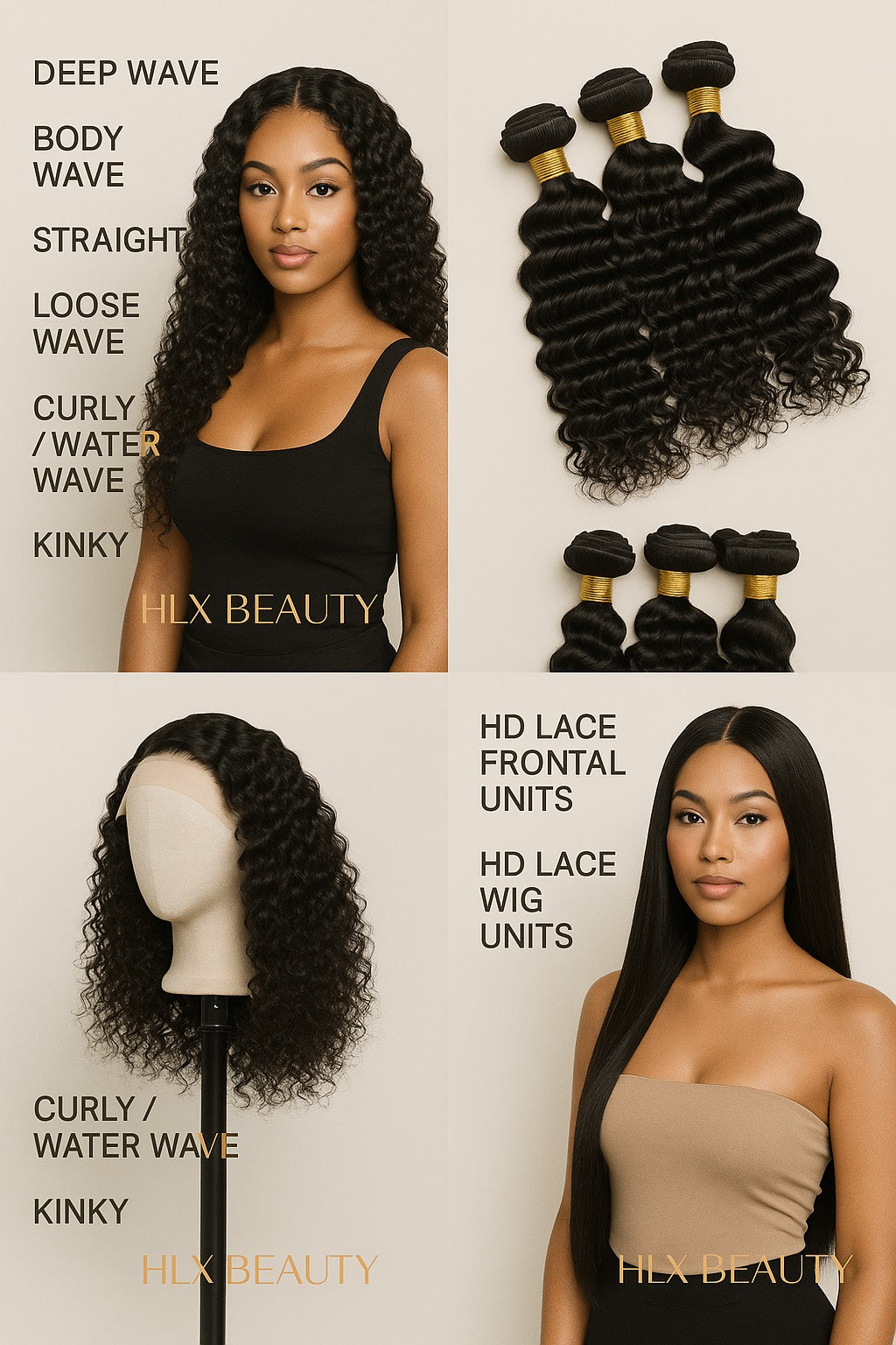 Curly & Water Wave Bundles